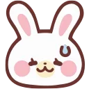 😅 emoji HD lovely bunny  ♡  @ririmoji
  by natsumi (line) Telegram sticker 23 of 40