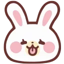 😝 emoji HD lovely bunny  ♡  @ririmoji
  by natsumi (line) Telegram sticker 18 of 40