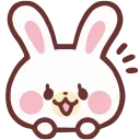 😀 emoji HD lovely bunny  ♡  @ririmoji
  by natsumi (line) Telegram sticker 6 of 40