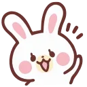 👋 emoji HD lovely bunny  ♡  @ririmoji
  by natsumi (line) Telegram sticker 7 of 40