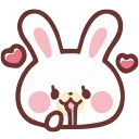 😍 emoji HD lovely bunny  ♡  @ririmoji
  by natsumi (line) Telegram sticker 17 of 40
