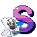 🔤 emoji chpic.su • @EmojisTG | Английский алфавит ВК Telegram sticker 19 of 52