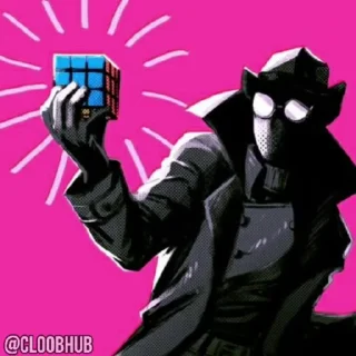 🤩 emoji @CLOOBHUB ⌥ SPIDER-VERSE ЧЕЛОВЕК-ПАУК СТИКЕРЫ ТГ Telegram sticker 18 of 25
