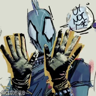 ❌ emoji @CLOOBHUB ⌥ SPIDER-VERSE ЧЕЛОВЕК-ПАУК СТИКЕРЫ ТГ Telegram sticker 17 of 25