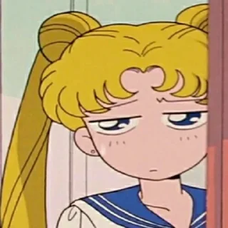 😰 emoji Sailor Moon Telegram sticker 21 of 25