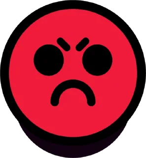 😠 emoji ЗНАЧКИ БРАВЛ СТАРС Telegram sticker 14 of 53