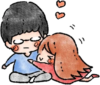 😆 emoji ohanashi stamp ~couple~ :: @line_stickers Telegram sticker 19 of 40
