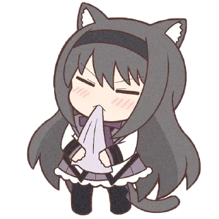 😝 emoji Homura Akemi Neko || @cirnovarenie Telegram sticker 15 of 102