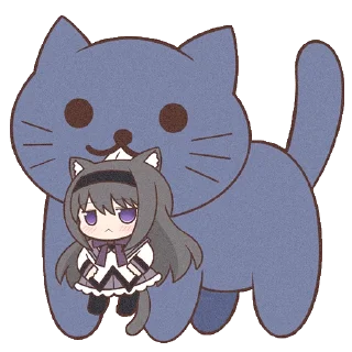 🐱 emoji Homura Akemi Neko || @cirnovarenie Telegram sticker 13 of 102