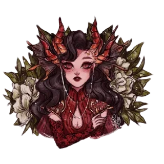 😈 emoji Magical Girls by @peach_artworld Telegram sticker 24 of 31