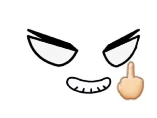 🖕 emoji Какая-то херня Telegram sticker 20 of 25