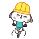 👷‍♂️ emoji Hao Pup Telegram sticker 12 of 33