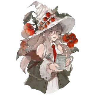 🌺 emoji Magical Girls by @peach_artworld Telegram sticker 18 of 31