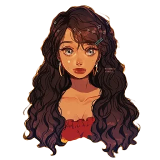 🌹 emoji Magical Girls by @peach_artworld Telegram sticker 9 of 31