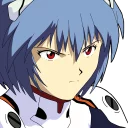 ☹ emoji Ayanami Rei Telegram sticker 17 of 62