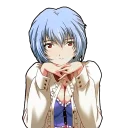 😌 emoji Ayanami Rei Telegram sticker 21 of 62