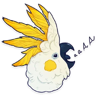 🅰️ emoji ПАПУГИ by @kotypic Telegram sticker 15 of 21