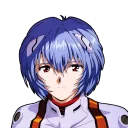 🙂 emoji Ayanami Rei Telegram sticker 11 of 62