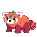 😳 emoji RRRed Panda Telegram sticker 17 of 28