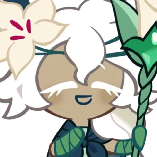 🌱 emoji 𓍼 | White Lily Cookie [ @crkstick ] Telegram sticker 7 of 100
