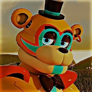 🎩 emoji 🎤Glamrock Freddy🎩 Telegram sticker 21 of 69