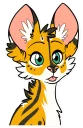 😛 emoji Cianiati the ScribbleServal Telegram sticker 7 of 67