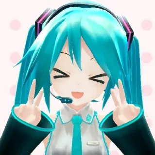 🫀 emoji Мику(o´▽`o) Telegram sticker 20 of 59