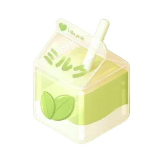 🧋 emoji Green Telegram sticker 12 of 32