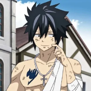 😅 emoji Gray Fullbuster Telegram sticker 22 of 39