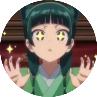😍 emoji Маомао Telegram sticker 12 of 19