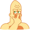 🤪 emoji Beige Gorilla :: @Stickers_Chaos Telegram sticker 9 of 20