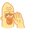 👋 emoji Beige Gorilla :: @Stickers_Chaos Telegram sticker 15 of 20