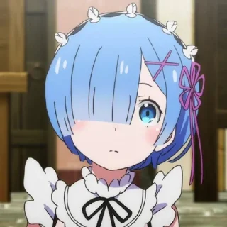 🦋 emoji рем к вашим услугам.💙 Telegram sticker 14 of 61