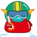 🍾 emoji Red Duck :: @Stickers_Chaos Telegram sticker 15 of 26