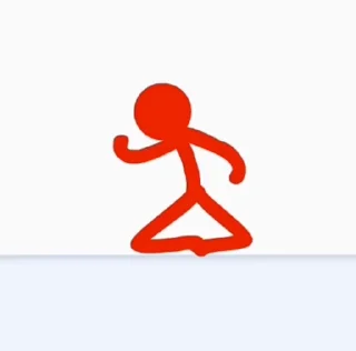 🌟 emoji Red Stickfigure ♥️ Telegram sticker 5 of 77