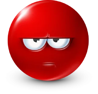 🤩 emoji Red Face Emoji @TgSticker Telegram sticker 24 of 95