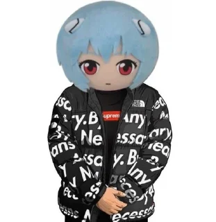 💙 emoji i love ayanami rei Telegram sticker 9 of 50