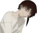 😏 emoji Lain Iwakura Telegram sticker 13 of 25