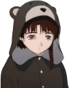 😔 emoji Lain Iwakura Telegram sticker 7 of 25