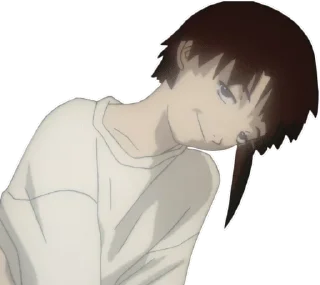 ❤️ emoji Lain Iwakura @anime_stickerr Telegram sticker 15 of 21