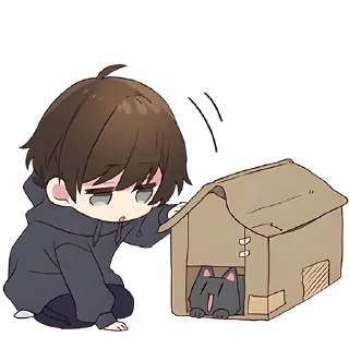🐱 emoji Менхера-кун Telegram sticker 17 of 40