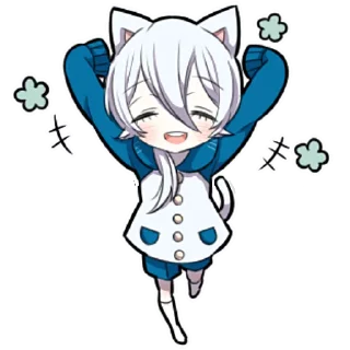 🥳 emoji Белый котёнок ч.2 @nyasticks Telegram sticker 9 of 41