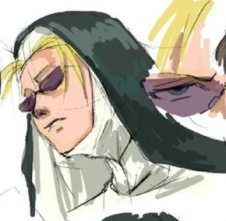 🙏 emoji Eda black lagoon | nun Telegram sticker 15 of 52