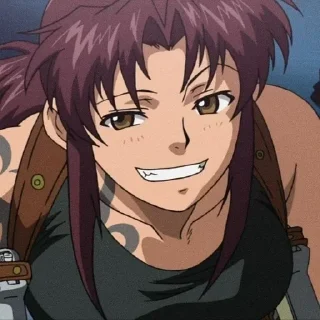 😏 emoji Black Lagoon @ikkiggai Telegram sticker 16 of 120