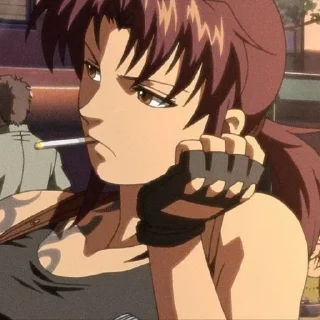 😒 emoji Black Lagoon @ikkiggai Telegram sticker 17 of 120
