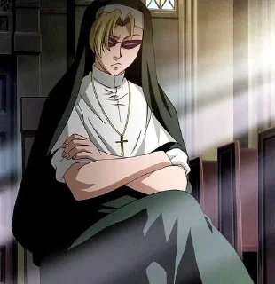 😕 emoji Eda black lagoon | nun Telegram sticker 20 of 52