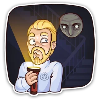 😓 emoji SCP Foundation | ARTSCP Telegram sticker 22 of 49