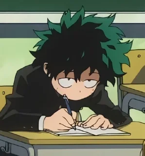😐 emoji Izuku☺ Telegram sticker 9 of 49