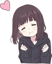 😍 emoji Menhera-chan 2 ENG :: @line_stickers Telegram sticker 6 of 112