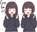 👏 emoji Menhera-chan 2 ENG :: @line_stickers Telegram sticker 13 of 112